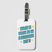 Een fantastische dag bagagelabel (Voorkant (verticaal))