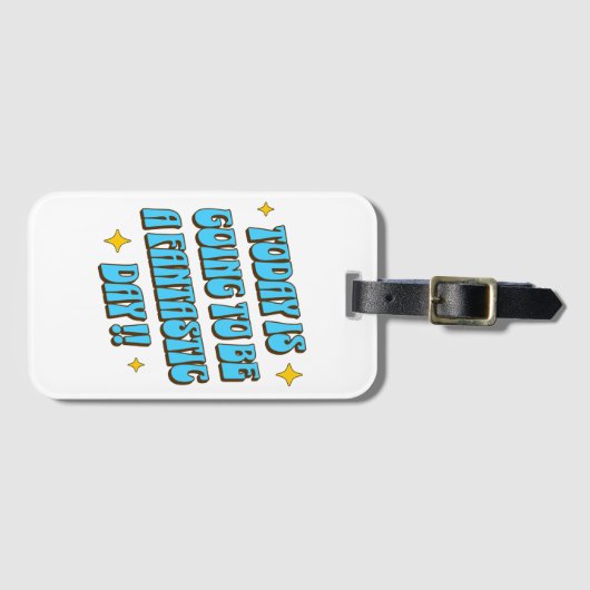 Een fantastische dag bagagelabel (Voorkant (horizontaal))