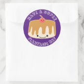 Een fantastische dag verder ronde sticker (Tas)