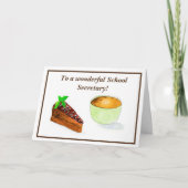 Een fantastische Kaart van de schoolsecretaris voo (Voorkant)