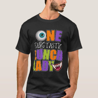 Een fantastische lunch Lady Cafetaria Crew Hallowe T-shirt