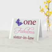 ***ÉÉN FANTASTISCHE SCHWAGERIN**** VERJAARDAG HUMO KAART (Gele Bloem)