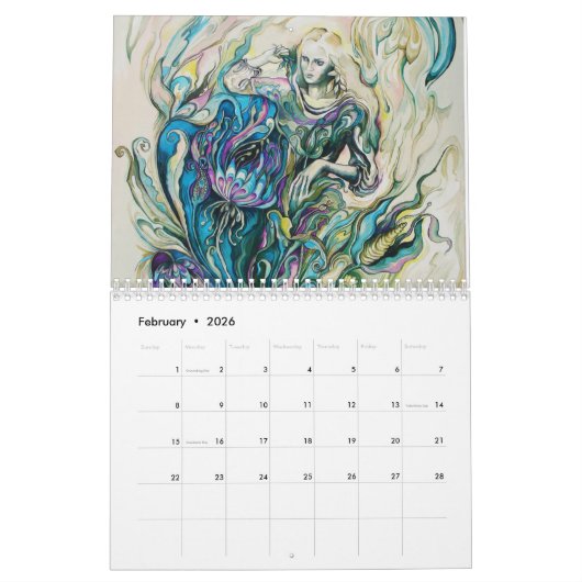 Een Fantasy Art Calendar - 2017 Kalender (Feb 2026)