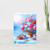 Een fascinerend universum waar alles mogelijk word feestdagen kaart (Achterkant)