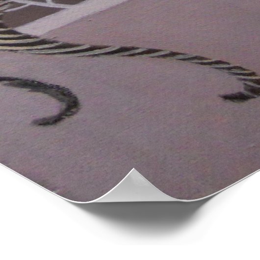 EEN FASHIONABELE KARTDECOLADY POSTER (Hoek)