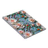 Een  faux mozaïek bloemenpatroon notitieboek (Rechterzijde)