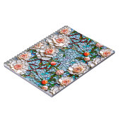 Een  faux mozaïek bloemenpatroon notitieboek (Linkerzijde)