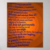 Een favoriet RUMI-gedicht Poster (Voorkant)