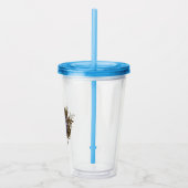 Een fee en een donkere wolf acryl drinkbeker (Rechts)