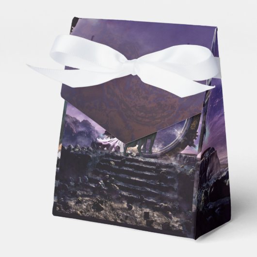 Een fee en een donkere wolf bedankdoosjes (Voorkant Zijde)