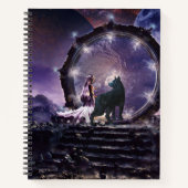 Een fee en een donkere wolf notitieboek (Voorkant)