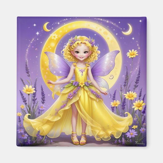 Een fee - gele magneet (Voorkant)