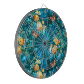 Een fee in de tuin serie ontwerp 11 dartbord (Voorkant Links)