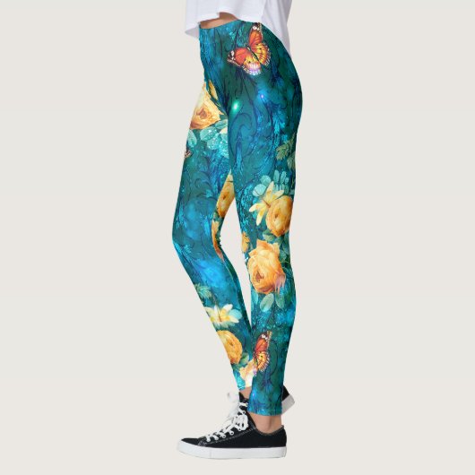 Een fee in de tuin serie ontwerp 11 leggings (Links)