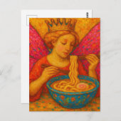 Een feeënkoningin eet Ramen Briefkaart (Voorkant / Achterkant)