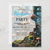 Een feeëriek paddenstoel huis kaart (Voorkant)