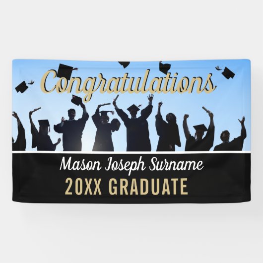 Een feest! Aangepaste Afstuderen banner (Horizontaal)