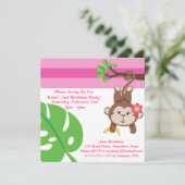 Een feest-feest-meisje (Leaf) Kaart (Staand voorkant)