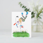 Een feest - Golf, Tony Fernandes Briefkaart (Staand voorkant)