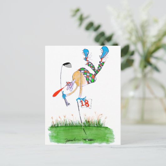 Een feest - Golf, Tony Fernandes Briefkaart (Staand voorkant)