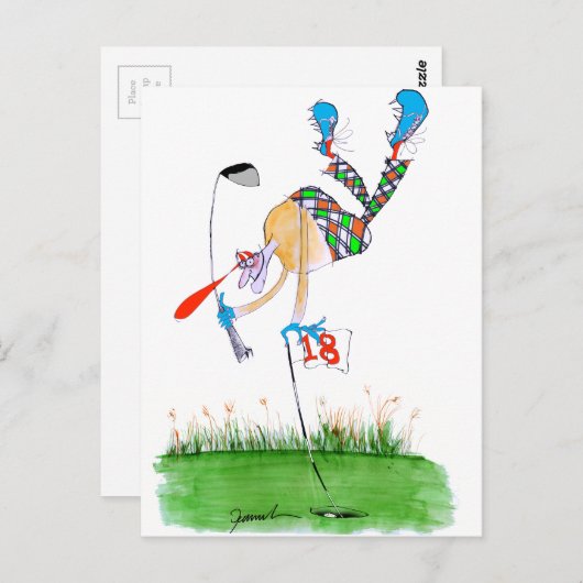 Een feest - Golf, Tony Fernandes Briefkaart (Voorkant / Achterkant)