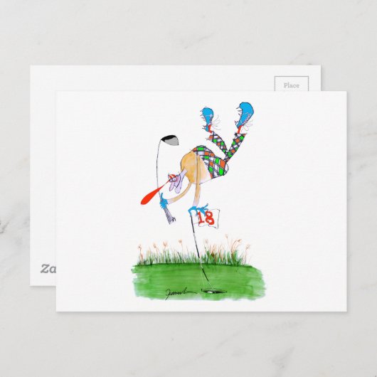 Een feest - Golf, Tony Fernandes Briefkaart (Voorkant / Achterkant)