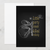 Een feest heeft niemand vermoord kaart (Voorkant / Achterkant)