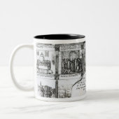 Een feest om de Hervorming te vieren Tweekleurige Koffiemok (Links)