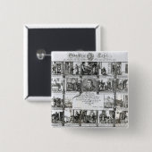 Een feest om de Hervorming te vieren Vierkante Button 5,1 Cm (Voorkant /achterkant)