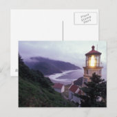 Een feestdag aan de kust van Oregon bij de Heceta Briefkaart (Voorkant / Achterkant)
