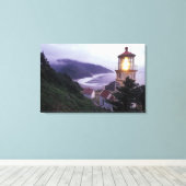 Een feestdag aan de kust van Oregon bij de Heceta Canvas Afdruk (Insitu (Houten vloer))