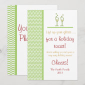 Een feestdag feestdagenkaart (Voorkant / Achterkant)