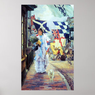 Een feestdag in Brighton ~ James Tissot ~ Fine Art Poster
