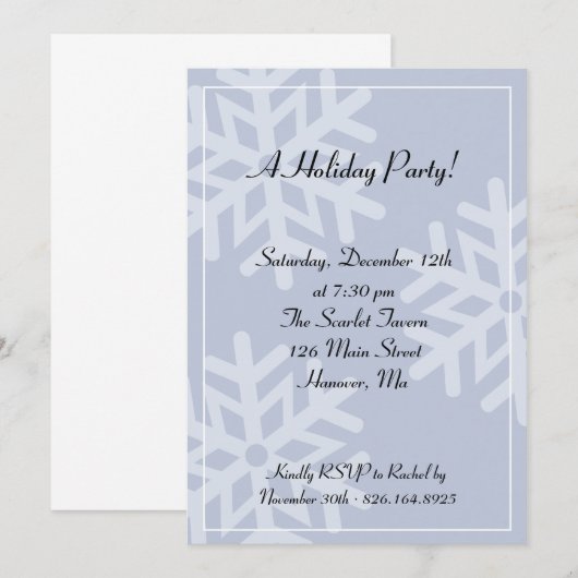 Een feestdag. kaart (Voorkant / Achterkant)