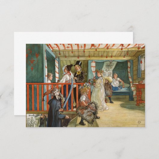 Een feestdag van Carl Larsson Bedankkaart (Voorkant / Achterkant)