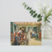 Een feestdag van Carl Larsson Feestdagenkaart (Staand voorkant)