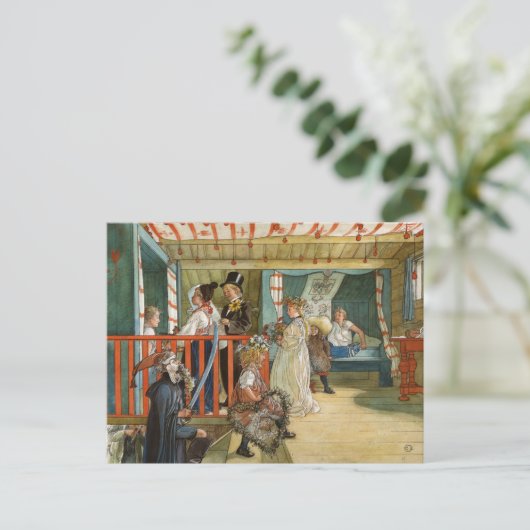 Een feestdag van Carl Larsson Feestdagenkaart (Staand voorkant)