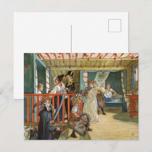 Een feestdag van Carl Larsson Feestdagenkaart (Voorkant / Achterkant)