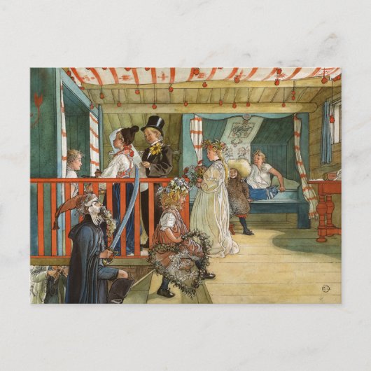 Een feestdag van Carl Larsson Feestdagenkaart (Voorkant)
