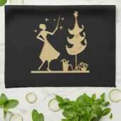 Een feestdoek voor je moeder theedoek (Gevouwen)