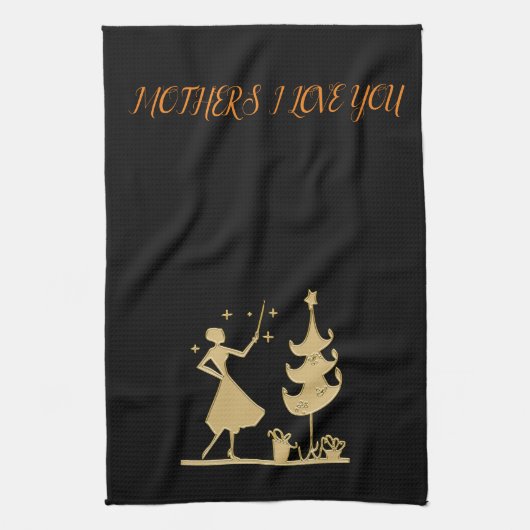 Een feestdoek voor je moeder theedoek (Verticaal)