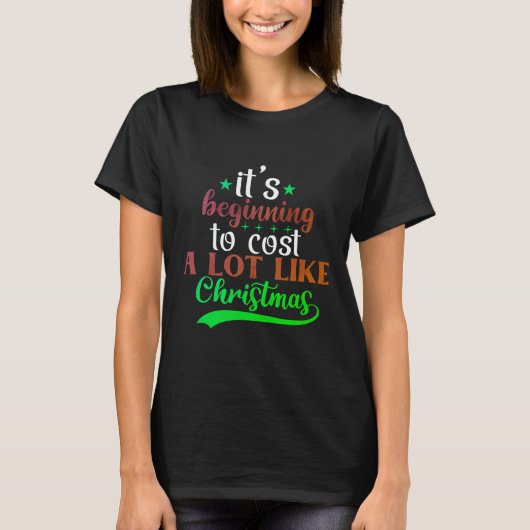 Een feestelijk en humoristisch kerst T-shirt ontwe (Voorkant)