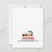 Een feestelijk kerstfeest: doe mee!"Uitnodiging Kaart (Achterkant)