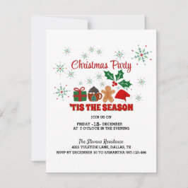 Een feestelijk kerstfeest: doe mee!"Uitnodiging Kaart