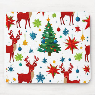 Een feestelijk kerstpatroon Digitale kunst Muismat
