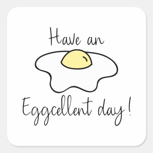 Een feestelijke dag hebben vierkante sticker (Voorkant)