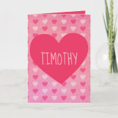 Een feestelijke dag van de Valentijn voor hem Feestdagen Kaart (Voorkant)