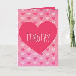 Een feestelijke dag van de Valentijn voor hem Feestdagen Kaart