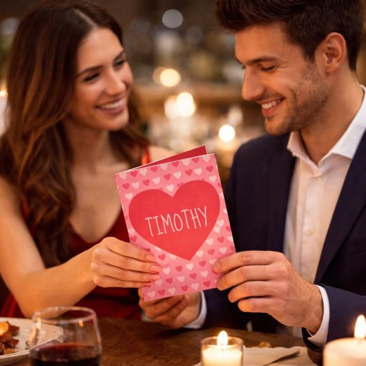 Een feestelijke dag van de Valentijn voor hem Feestdagen Kaart