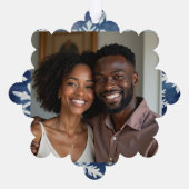 Een feestelijke en gepersonaliseerde herinnering: ornament kaart (Achterkant)